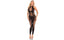 Pink Lipstick On Rails Footless Sexy Bodystocking Black S / M Pink Lipstick