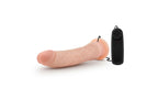 Blush Novelties Dr Skin Vibrating Realistic Cock With Suction 8.5 Inch Vanilla Blush Novelties