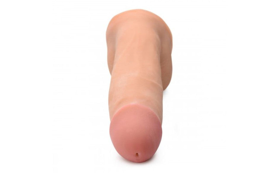 XR Brands Loadz Dual Density Squirting Dildo With Balls Reservoir 8 Inch Secondary image