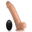 Loadz Dual Density Squirting Dildo Medium Skin Tone With Remote 8 Inch Loadz