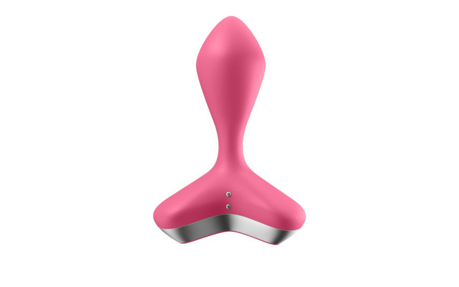 Satisfyer Game Changer Waterproof Silicone Vibrating Butt Plug Pink Satisfyer
