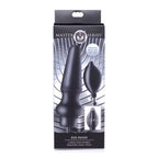 Master Series Ass Pand Large Inflatable Silicone Plug Black Master Series