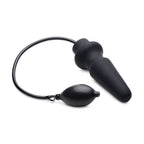 Master Series Ass Pand Large Inflatable Silicone Plug Black Master Series