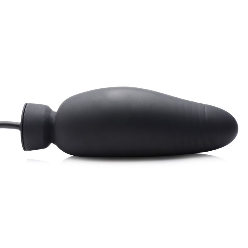Master Series Dick Spand Inflatable Silicone Dildo Black Master Series