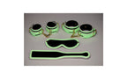 XR Brands Master Series Kink In the Dark Glowing Bondage Set Fluro Green