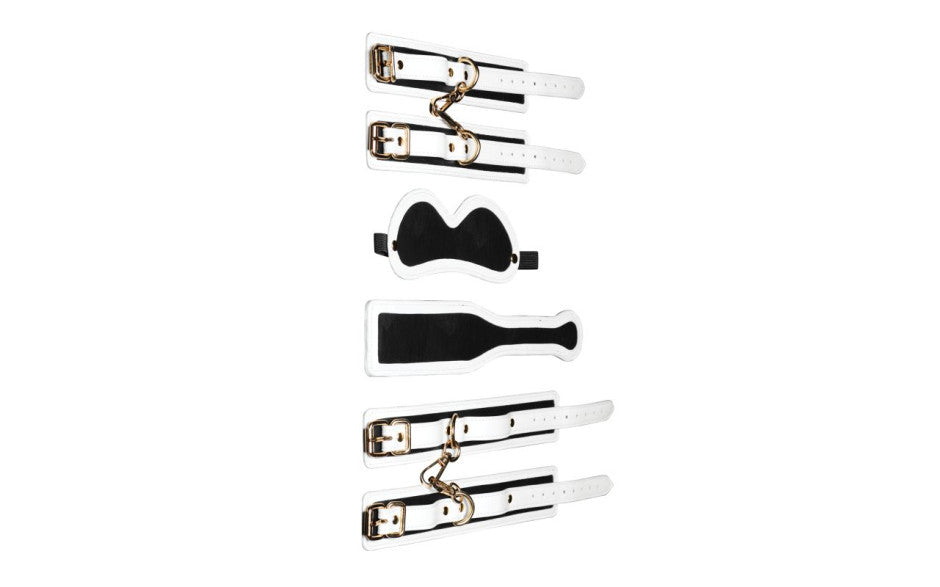 XR Brands Master Series Kink In the Dark Glowing Bondage Set Fluro Green