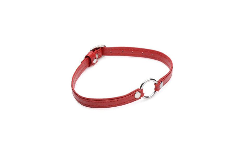 XR Brands Master Series Sex Pet Leather Choker BDSM Collar With Silver Ring