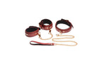 XR Brands Master Series Bondage Play Sex Toy Set 6 Piece Burgundy