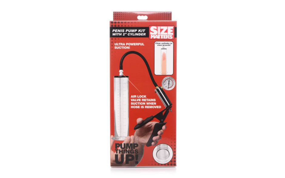 Size Matters Mens Penis Pump Kit With Cylinder XR Brands