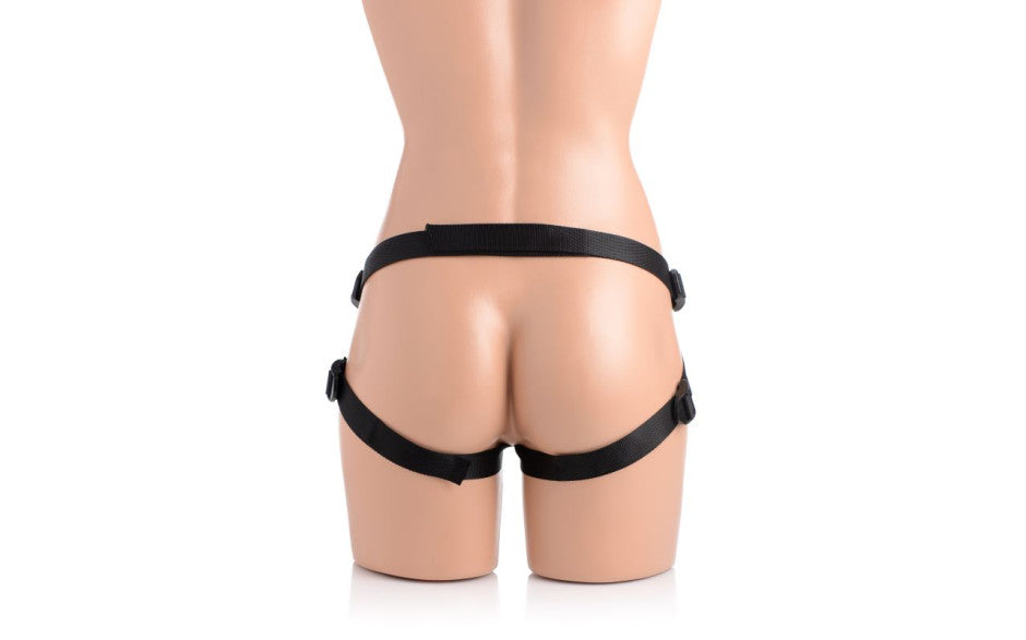 XR Brands Strap U Charmed Silicone Dildo With Harness 7.5 Inch XR Brands