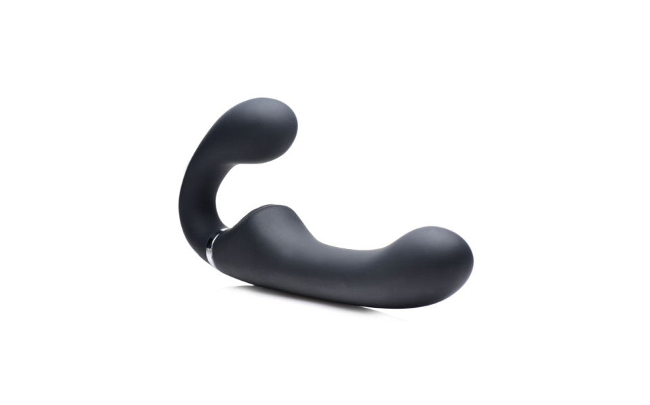 XR Brands Strap U Mighty Rider 10X Strapless Strap On Black With Remote XR Brands Main image