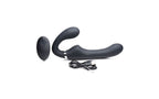 XR Brands Strap U Mighty Rider 10X Strapless Strap On Black With Remote XR Brands