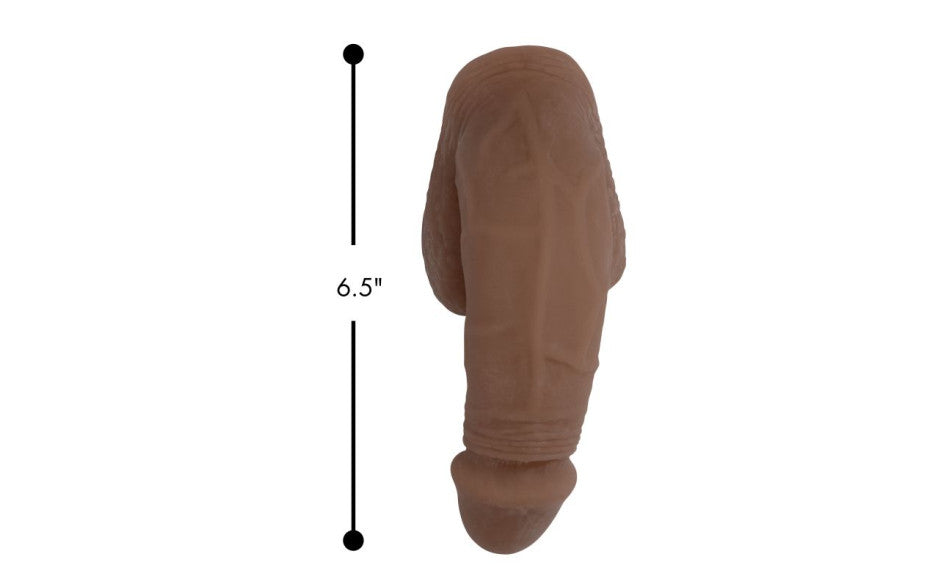 XR Brands Strap U Large Bulge Soft Packer Realistic Dildo Medium Tone Secondary image