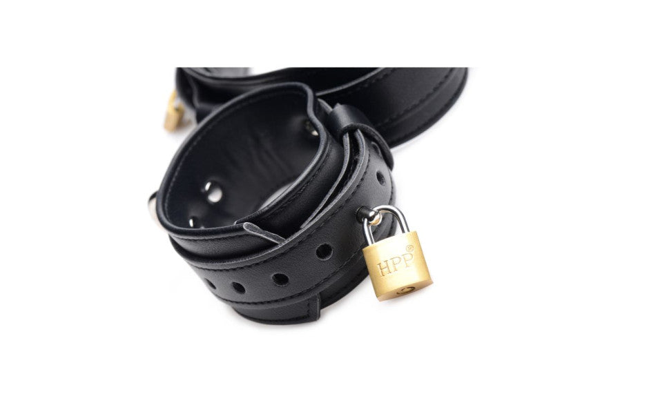 XR Brands Strict Frog Tie Bondage Restraint Set Black
