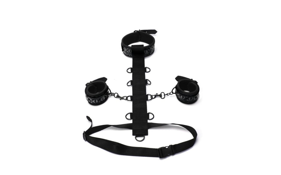 Whip Smart Diamond Fetish Play Body Restraint 3 Piece Set
