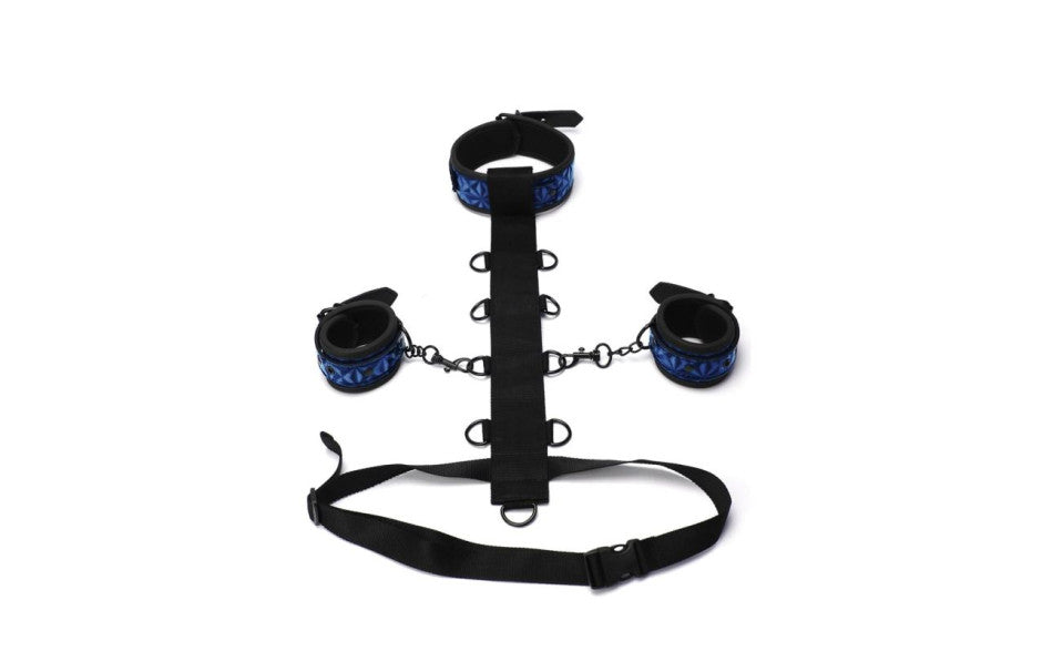 Whip Smart Diamond Fetish Play Body Restraint 3 Piece Set