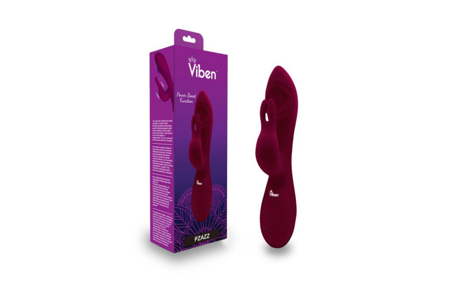 Viben Pzazz Rechargeable Thumping Rabbit Vibrator Ruby Secondary image
