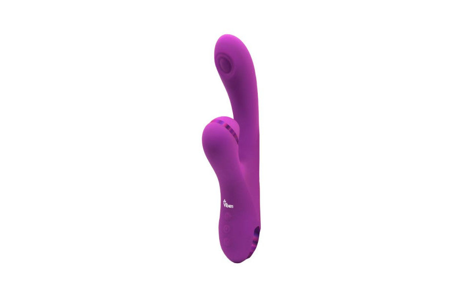Viben Dazzle Rechargeable Thumping Rabbit Vibrator Berry Viben Main image
