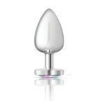 Viben Cheeky Charms Silver Metal Anal Plug With Heart Jewel Large Viben