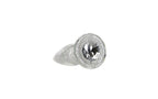 BMS Factory Pillow Talk Fancy Luxurious Glass Anal Plug With Clear Gem BMS Factory