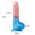 Lovetoy Dazzle Studs Dildo Pink / Blue Lovetoy