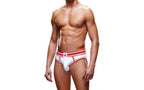 Prowler Open Back Brief White / Red Prowler