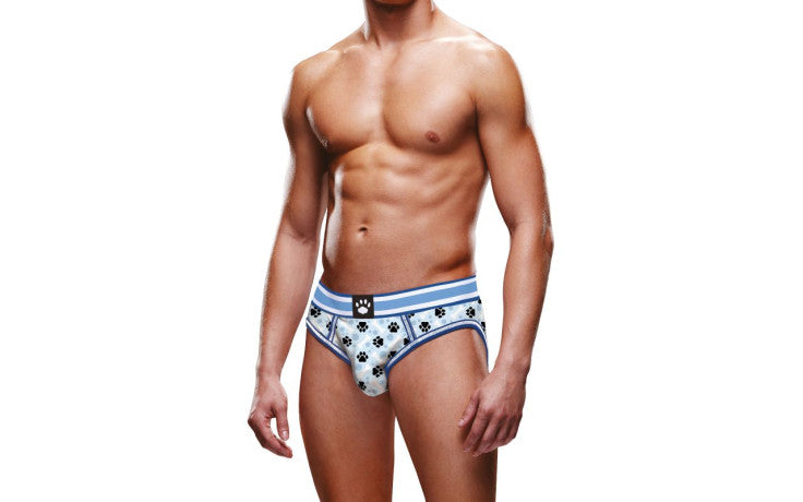 Prowler Blue Paw Open Back Brief Backless Mens Pup Play Underwear Prowler