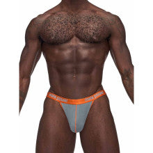 Male Power Casanova Uplift Stretchy Micro Mens Thong Grey Male Power