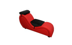 Daytona Kama Sutra Mebon Chaise Love Lounge Red With Black Pillows Daytona