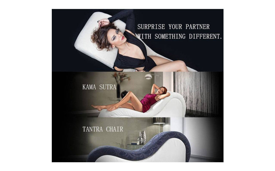 Daytona Kama Sutra Mebon Chaise Love Lounge Leather Black Daytona