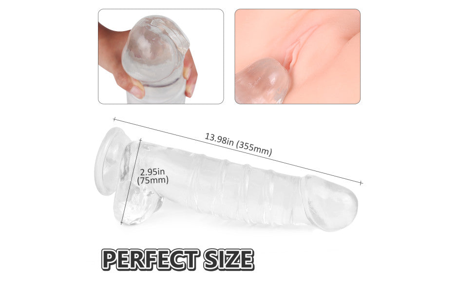 S Hande Denny Dong With Balls XXL Clear S-Hande