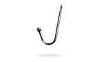 Metal Silver Metal Anal Hook With Ball Metal