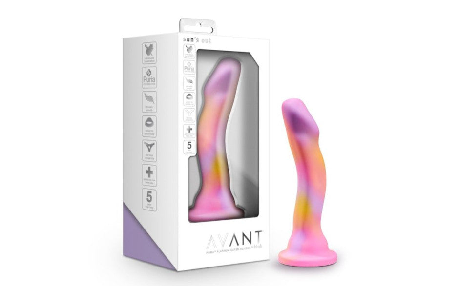 Blush Novelties Avant Suns Out Silicone Dildo Pink Blush Novelties