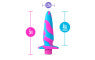 Blush Novelties Avant Vibrotize Silicone Mini Anal Vibrator Fuchsia Blush Novelties