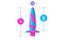 Blush Novelties Avant Vibrotize Silicone Mini Anal Vibrator Fuchsia Blush Novelties