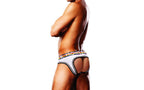 Prowler Oversized Paw Open Back Brief White Prowler