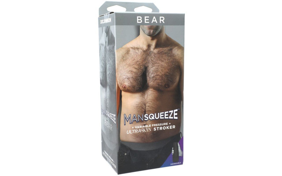 Doc Johnson Man Squeeze Bear UltraSkyn Mens Pleasure Stroker Ass Vanilla Secondary image