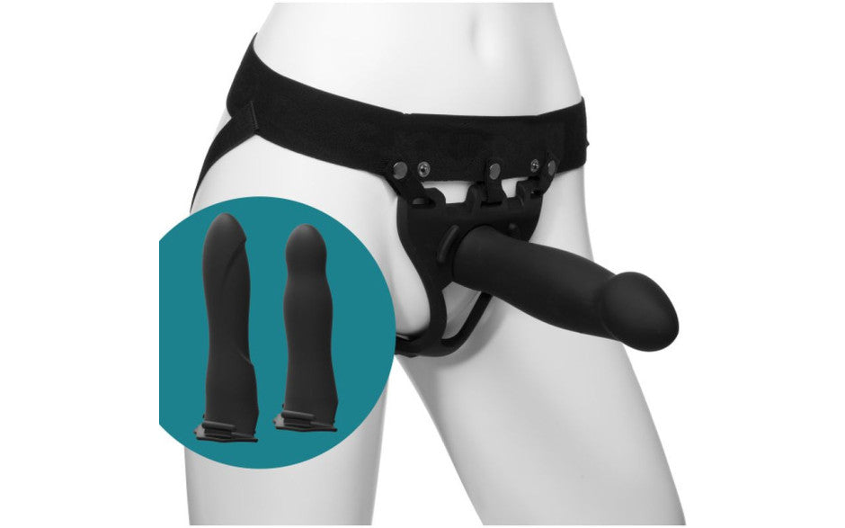 Doc Johnson Body Extensions Be Ready Hollow Silicone Strap On Set 4 Piece Doc Johnson Main image