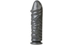Bunker Buster 10.7in Anal Dildo Gun Metal Doc Johnson