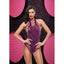 Lapdance Bling Bling Fishnet Bodysuit Purple Lapdance