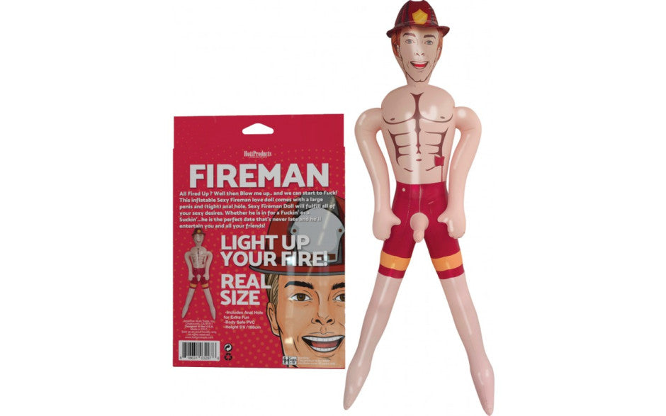 Hott Products Fireman Inflatable Blowup Love Doll Hott Products