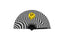 Neva Nude Trippy Checkers Melty Face Blacklight Folding Fan Neva Nude
