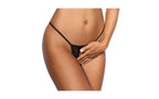 Axami Lingerie Lace Open Front G String Panty Black Small Axami Lingerie