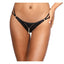 Axami Lingerie Stretch Wetlook Zip G-String Panty Black Axami Lingerie