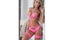 Gworld Lingerie Daringly Strappy Womens Teddy Neon Pink OS GWorld Lingerie