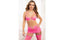 Gworld Lingerie Jacquard Lace Set Garter Skirt Bra With Stockings 4 Piece Pink OS GWorld Lingerie