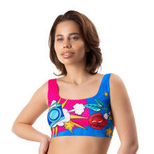 Mememe Lingerie Comics Curios Womens Crop Top Mememe Lingerie Main image