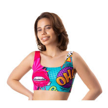 Mememe Lingerie Comics Oh Womens Crop Top Mememe Lingerie Main image