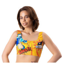 Mememe Lingerie Comfortable Fit Comics Like Crop Top Secondary image