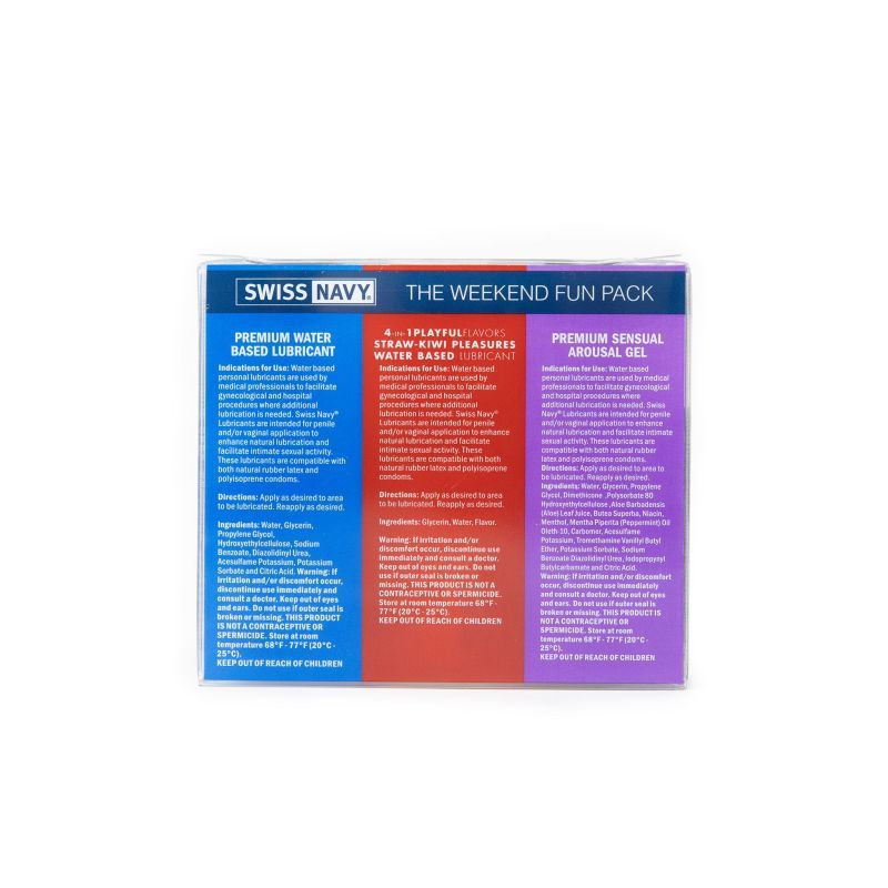 Swiss Navy Weekend Fun Pack Lubricant Secondary image
